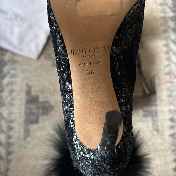 ♥️… Jimmy Choo Tesler Gliitter Bootie - Picture 4 of 4